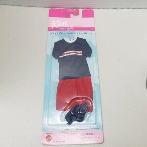 Barbie Ken Stylin' Looks Outfit Navy & Red 2000